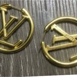 Gold Designer Woman Earrings